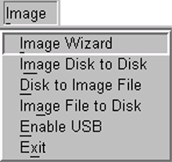 Image menu